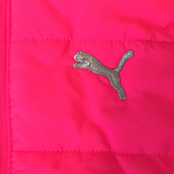 Girls hot pink puffer vest size xs (5-6) like new - Picture 7 of 11